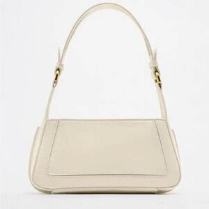 Zara Faux Patent Leather White Purse